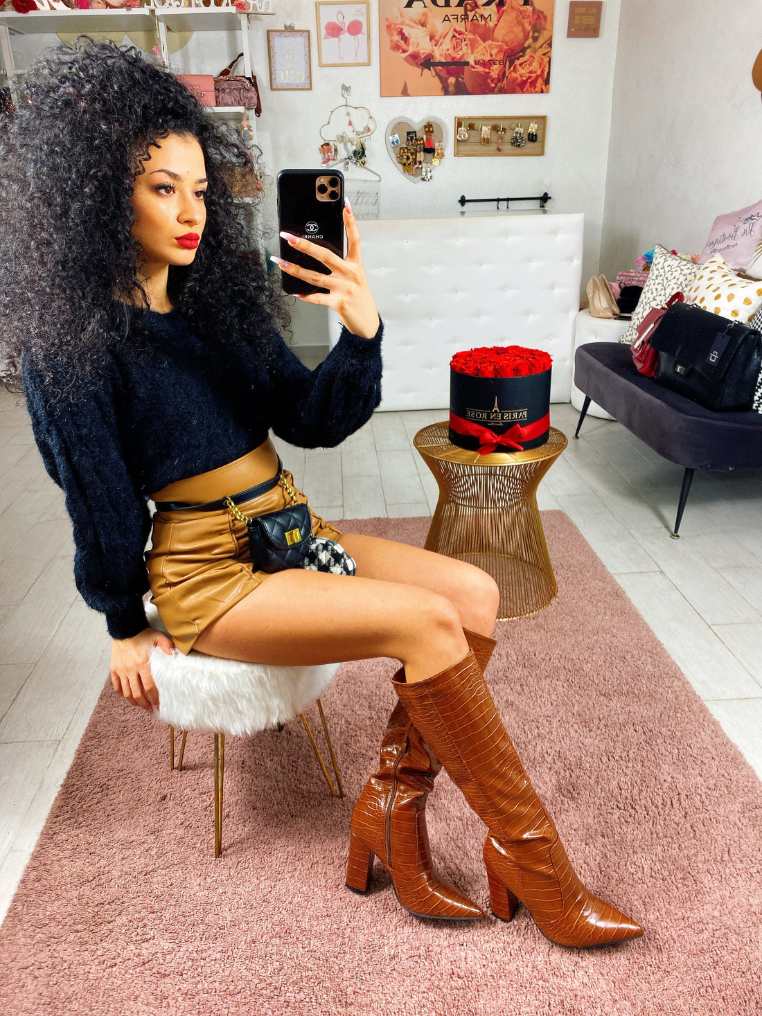 Maglione black con trecce - R.a. Boutique 