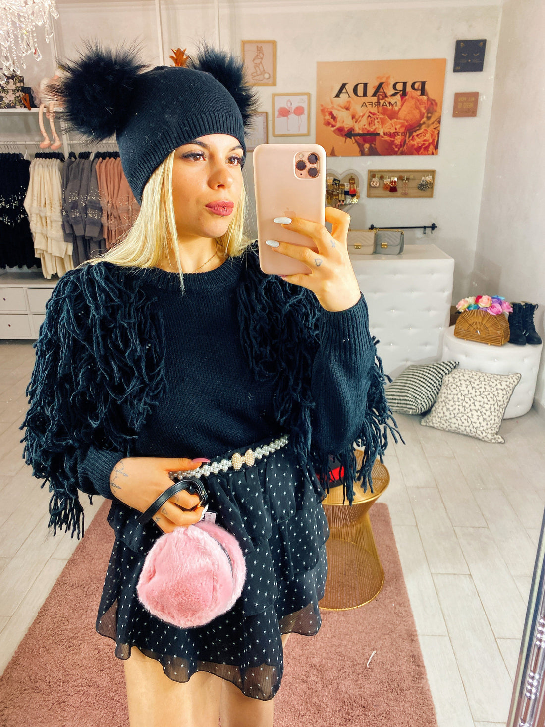 Maglione con frange - R.a. Boutique 