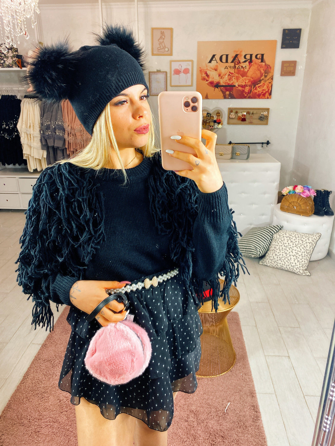 Maglione con frange - R.a. Boutique 