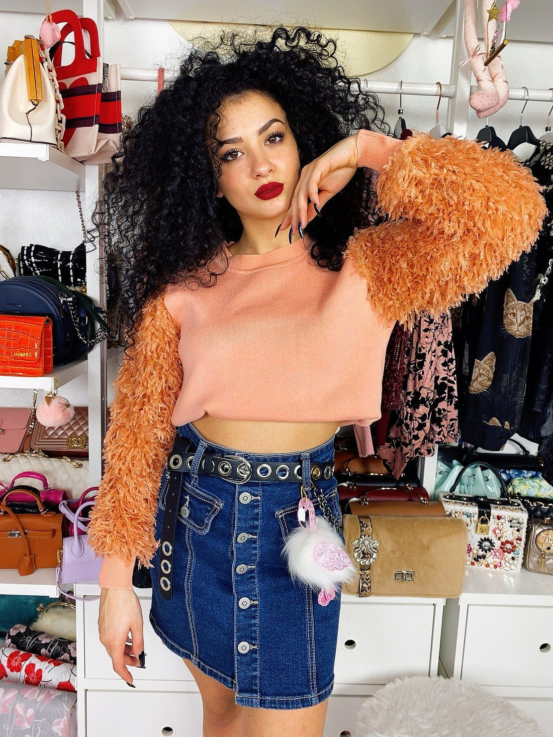 Maglione con frange sulle maniche - R.a. Boutique 