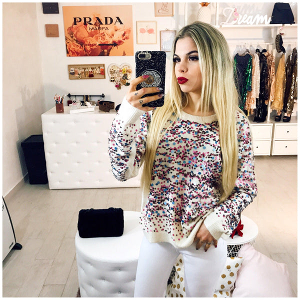 Pullover mit Pailette