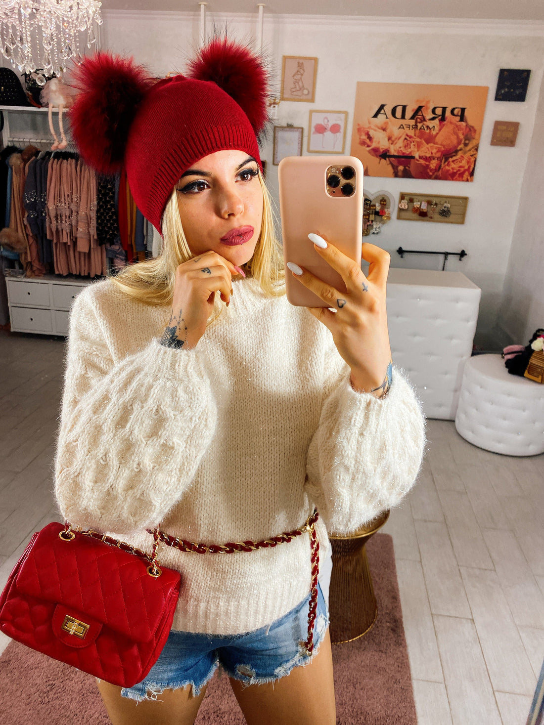 Maglione con rombi sulle maniche - R.a. Boutique 