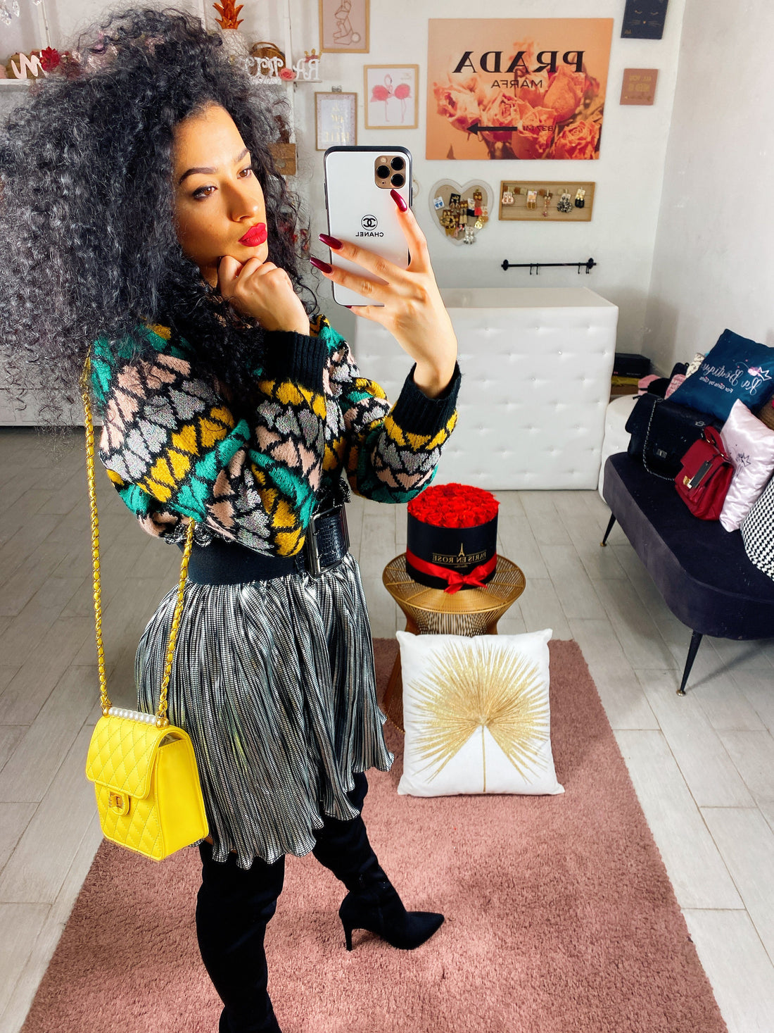 Maglione cuori Verdi - R.a. Boutique 