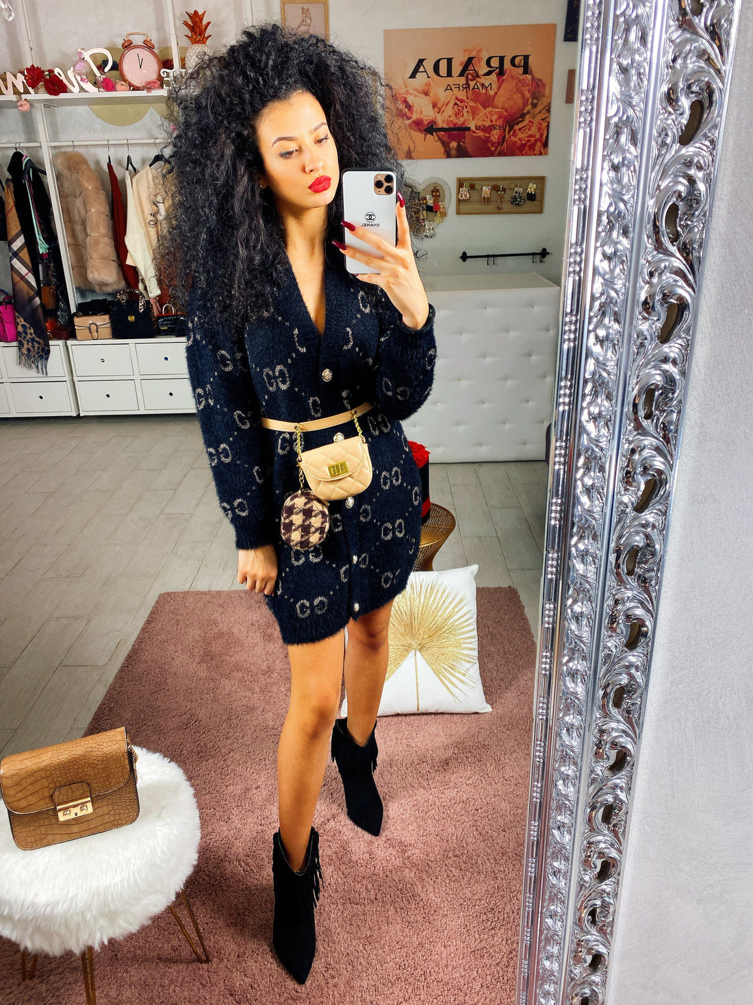 Maxi cardigan con bottoni - R.a. Boutique 