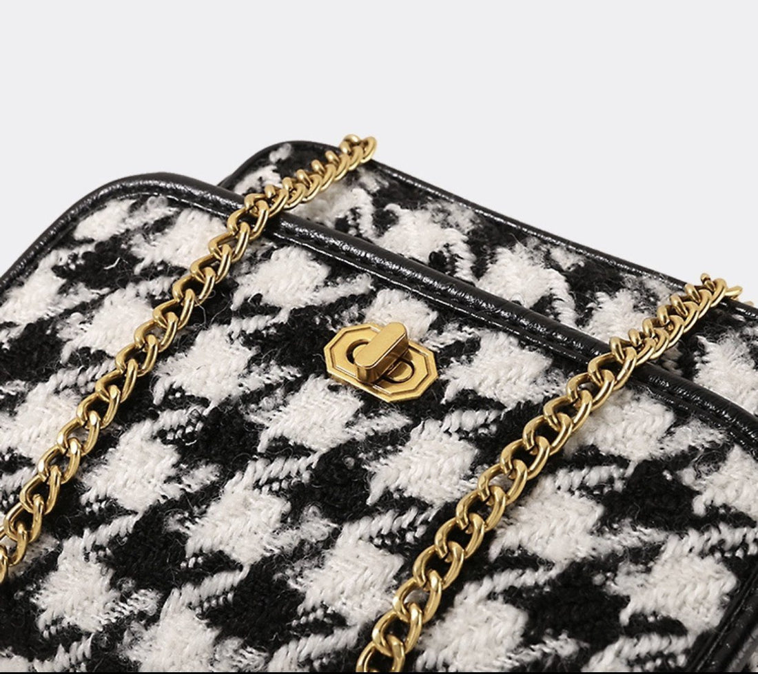 Maxi pochette pied de poule - R.a. Boutique 