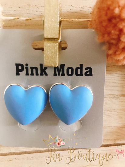 Orecchini cuore azzurro - R.a. Boutique 