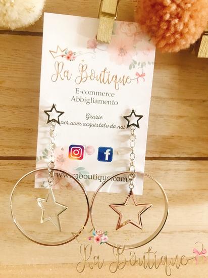 Orecchini doppia stella - R.a. Boutique 