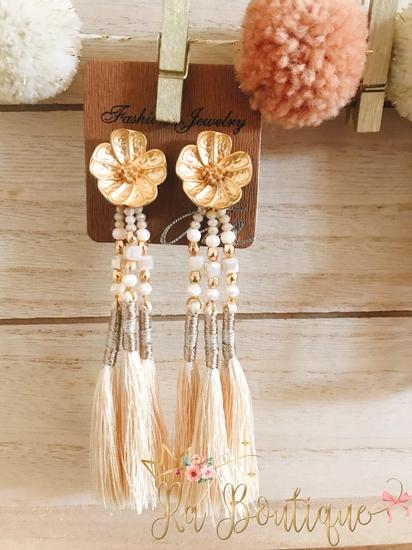 Orecchini nappe cipria - R.a. Boutique 