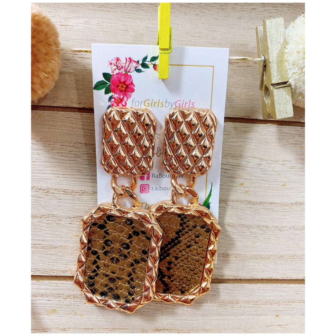 Orecchini pitonati - R.a. Boutique 