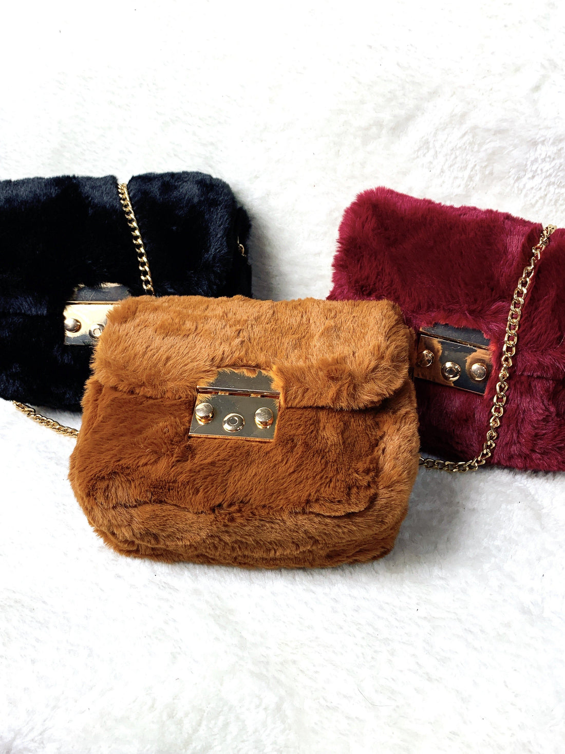 Pochette con pelliccia eco - R.a. Boutique 