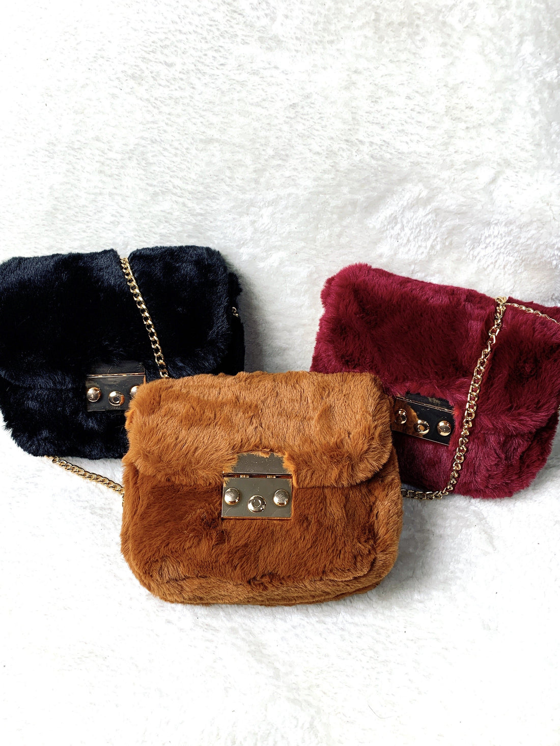 Pochette con pelliccia eco - R.a. Boutique 