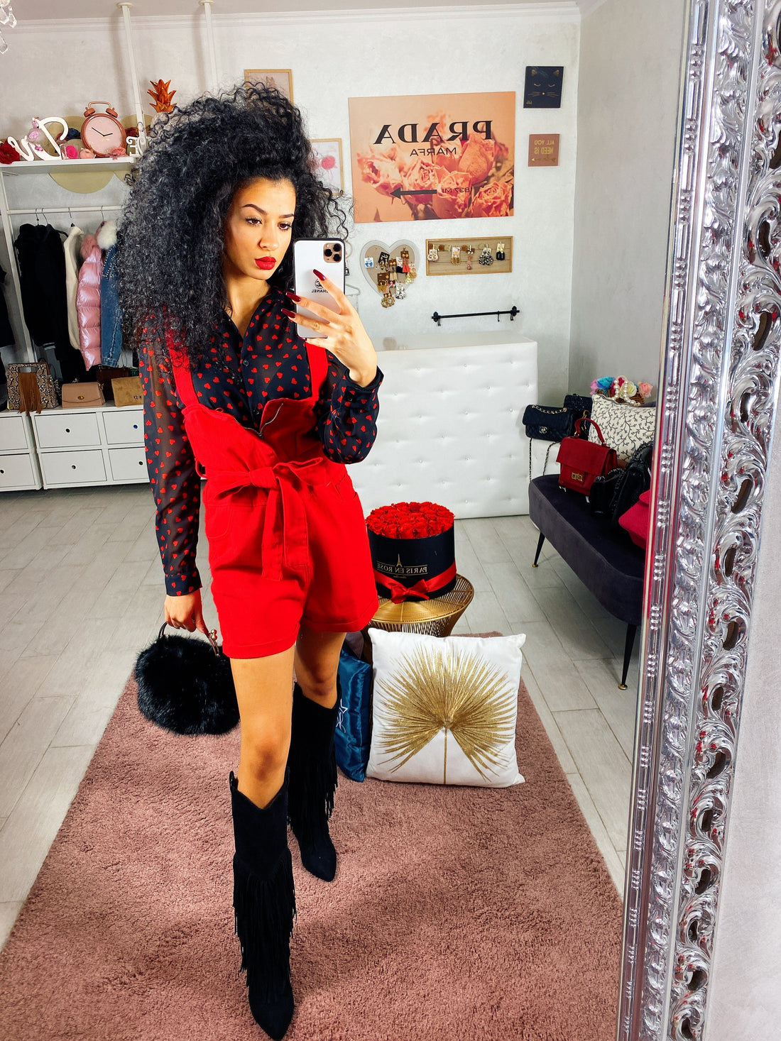 Salopette con fiocco - R.a. Boutique 