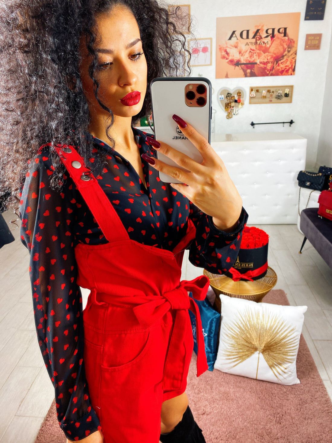 Salopette con fiocco - R.a. Boutique 