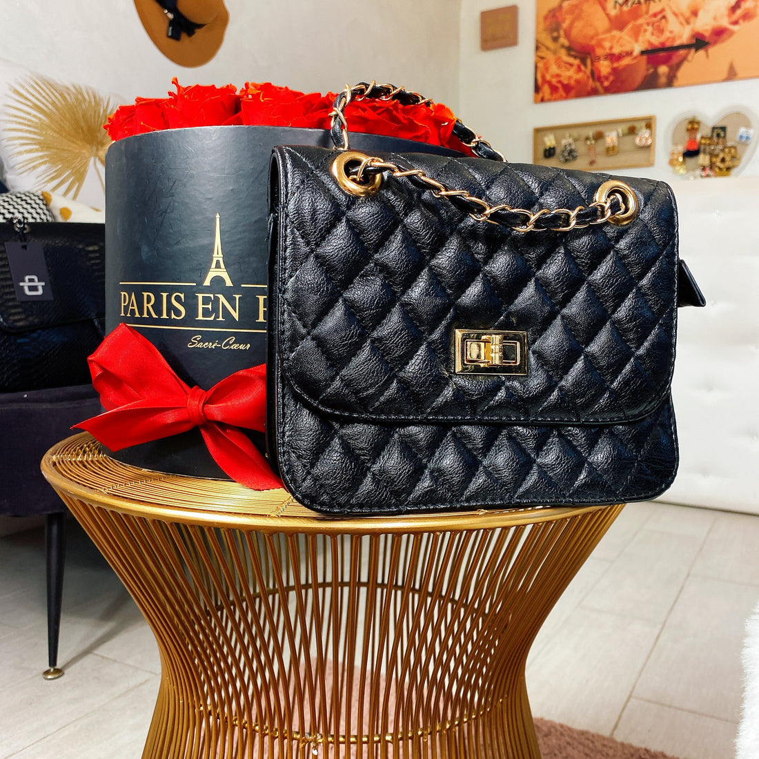 Set 3 borse nere varie misure con tracolla - R.a. Boutique 