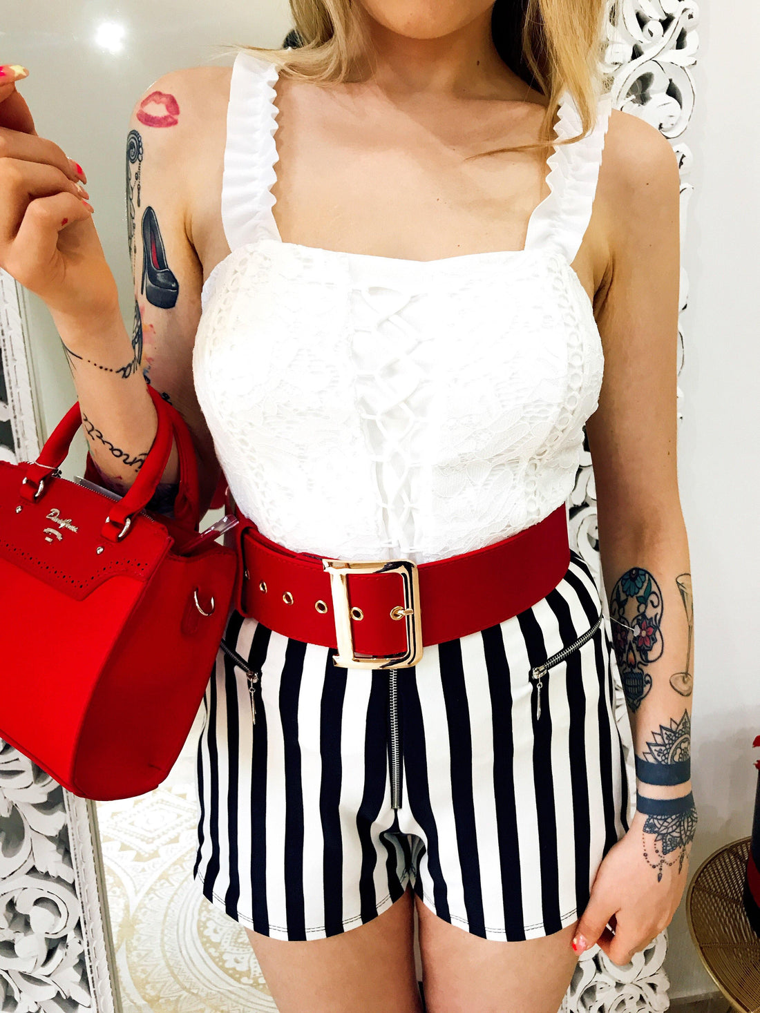 Short Black/White - R.a. Boutique 