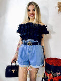 Short in jeans chiaro - R.a. Boutique 