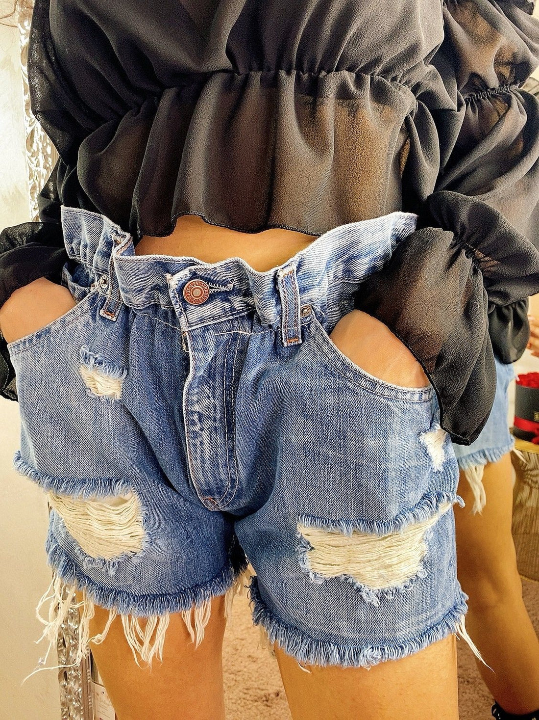 Short Vintage Levi’s medio scuro - R.a. Boutique 