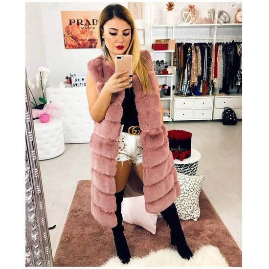 Smanicato in eco-pelliccia - R.a. Boutique 