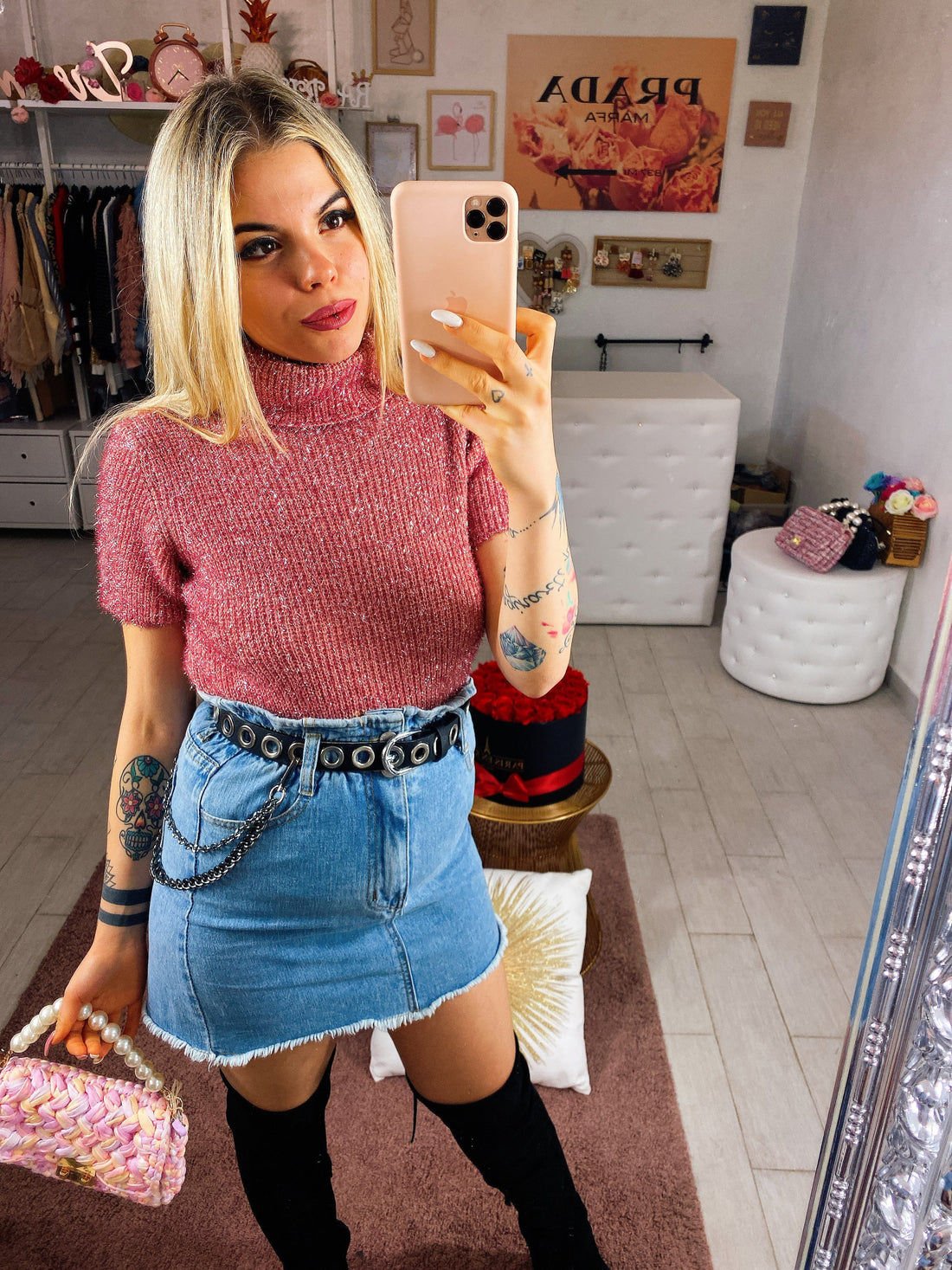 Smanicato in lurex - R.a. Boutique 