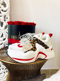 Sneakers maculate con banda rossa - R.a. Boutique 