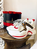 Sneakers maculate con banda rossa - R.a. Boutique 