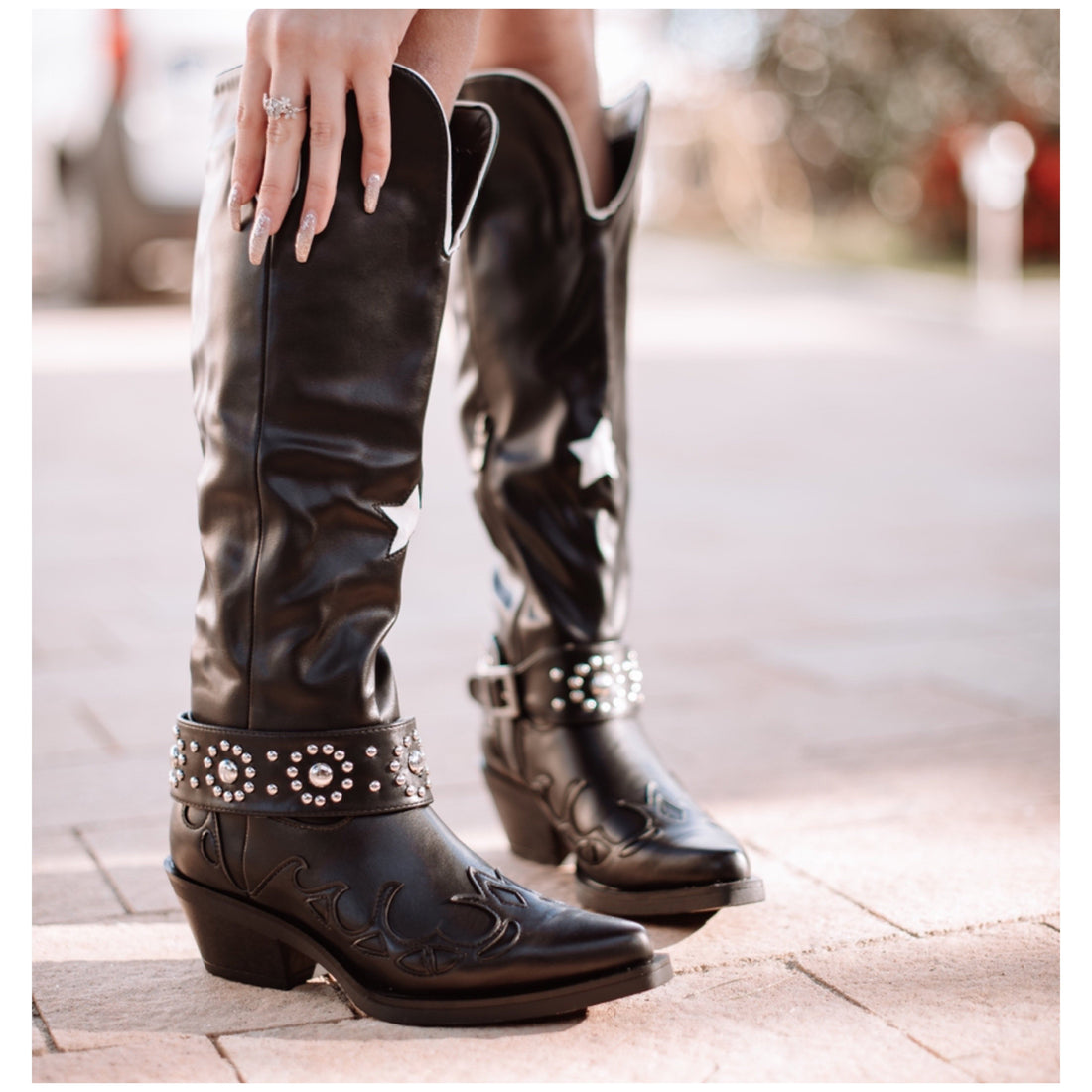 Stivale Texano con cinghie Fashion victim - R.a. Boutique 