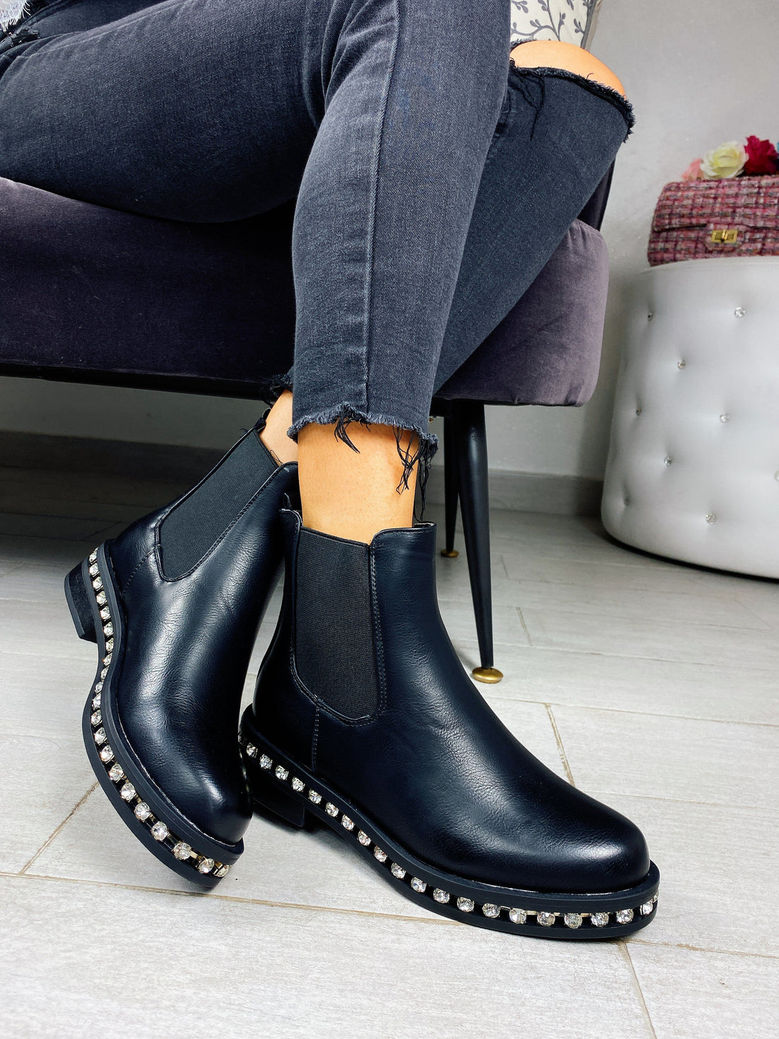 Stivaletti con strass - R.a. Boutique 