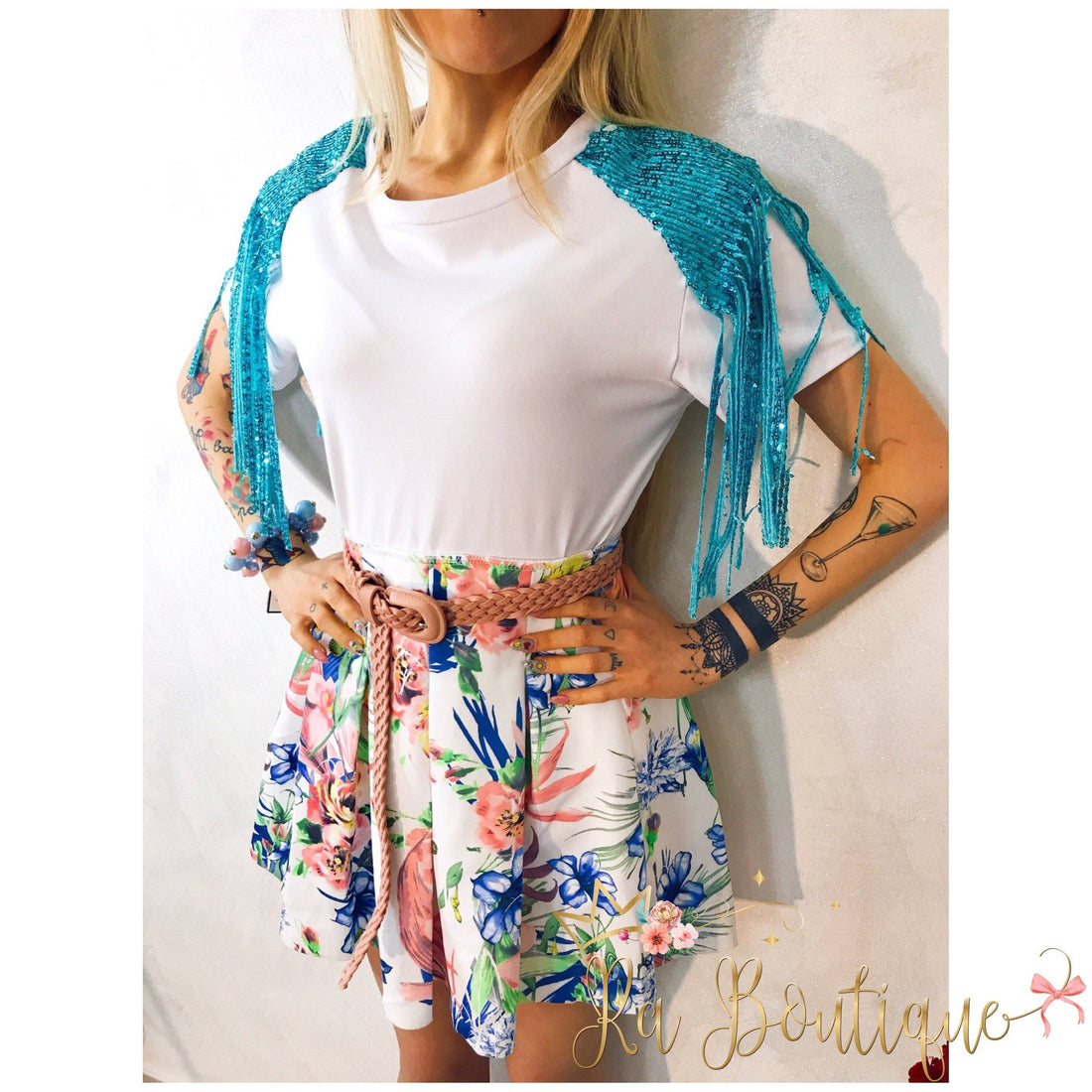 T-shirt con frange - R.a. Boutique 