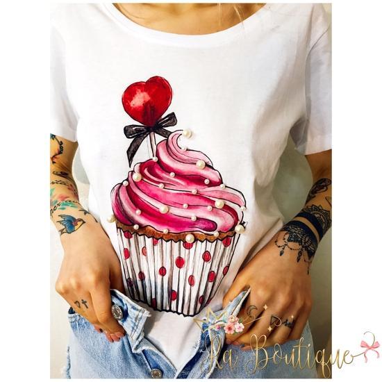 T-shirt cupcake - R.a. Boutique 