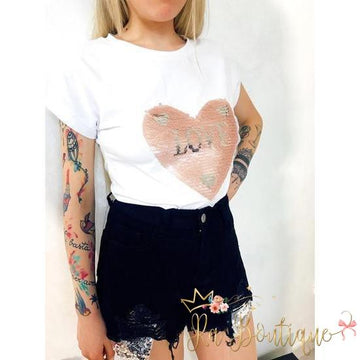 T-shirt Love - R.a. Boutique 