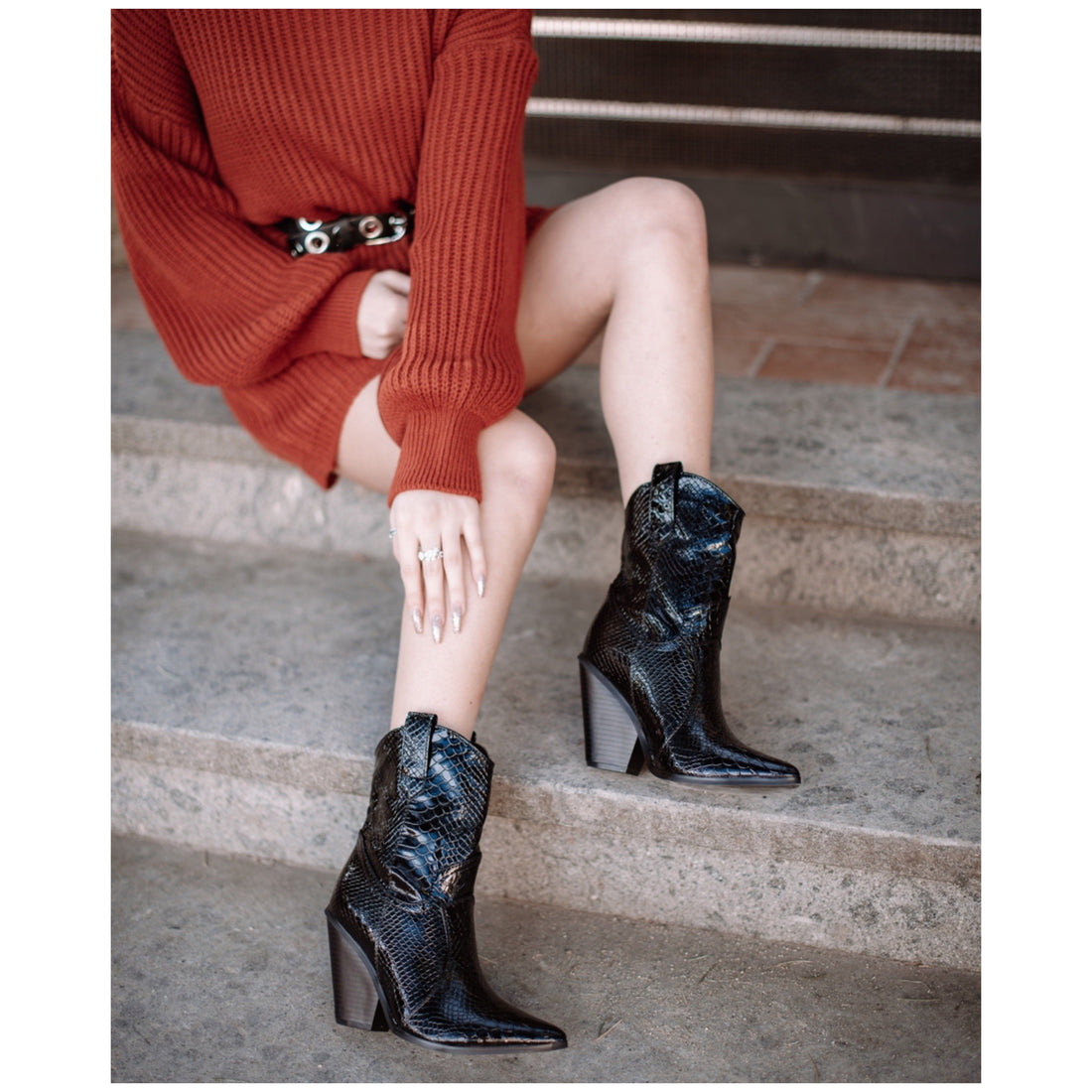 texano  con tacco largo - R.a. Boutique 