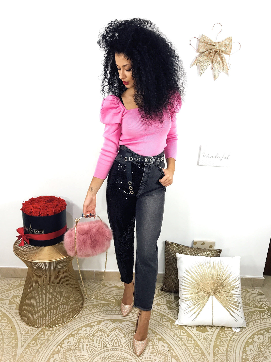 Top con manica bombata - R.a. Boutique 