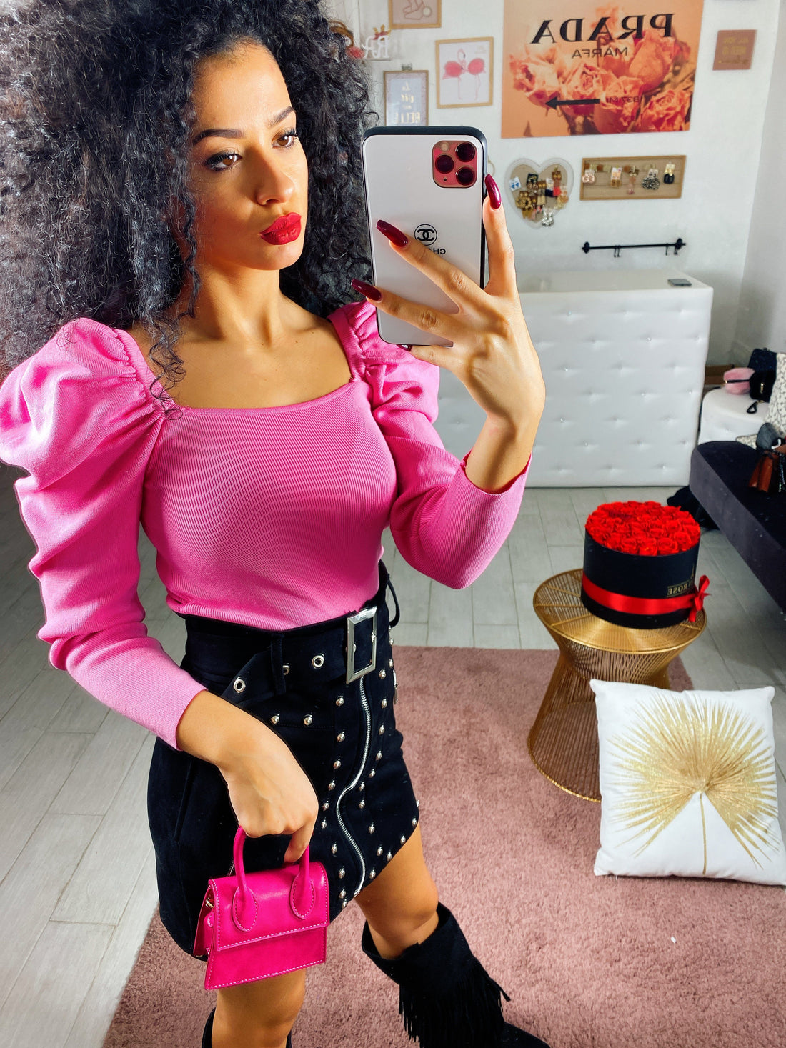 Top con manica bombata - R.a. Boutique 