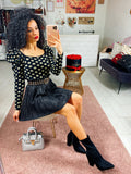 Top con manica bombata a pois - R.a. Boutique 