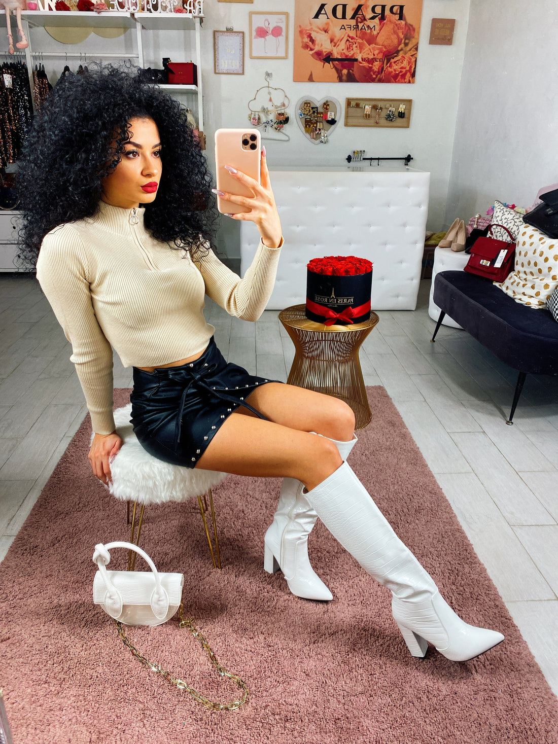 Top crop con zip - R.a. Boutique 