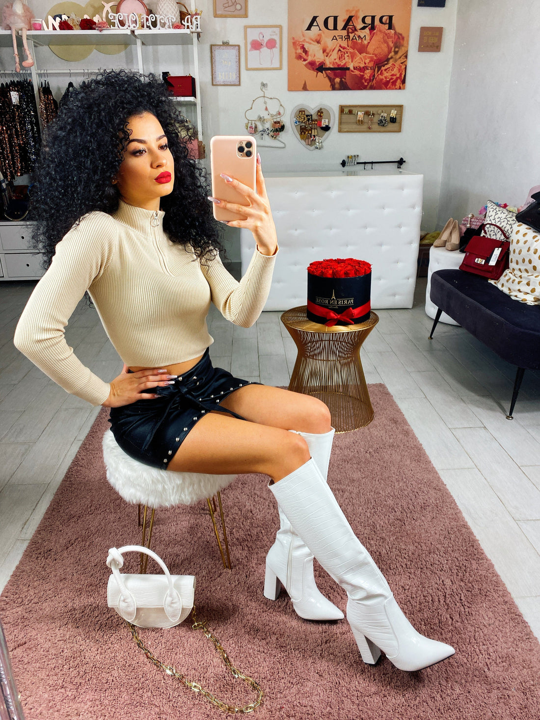 Top crop con zip - R.a. Boutique 