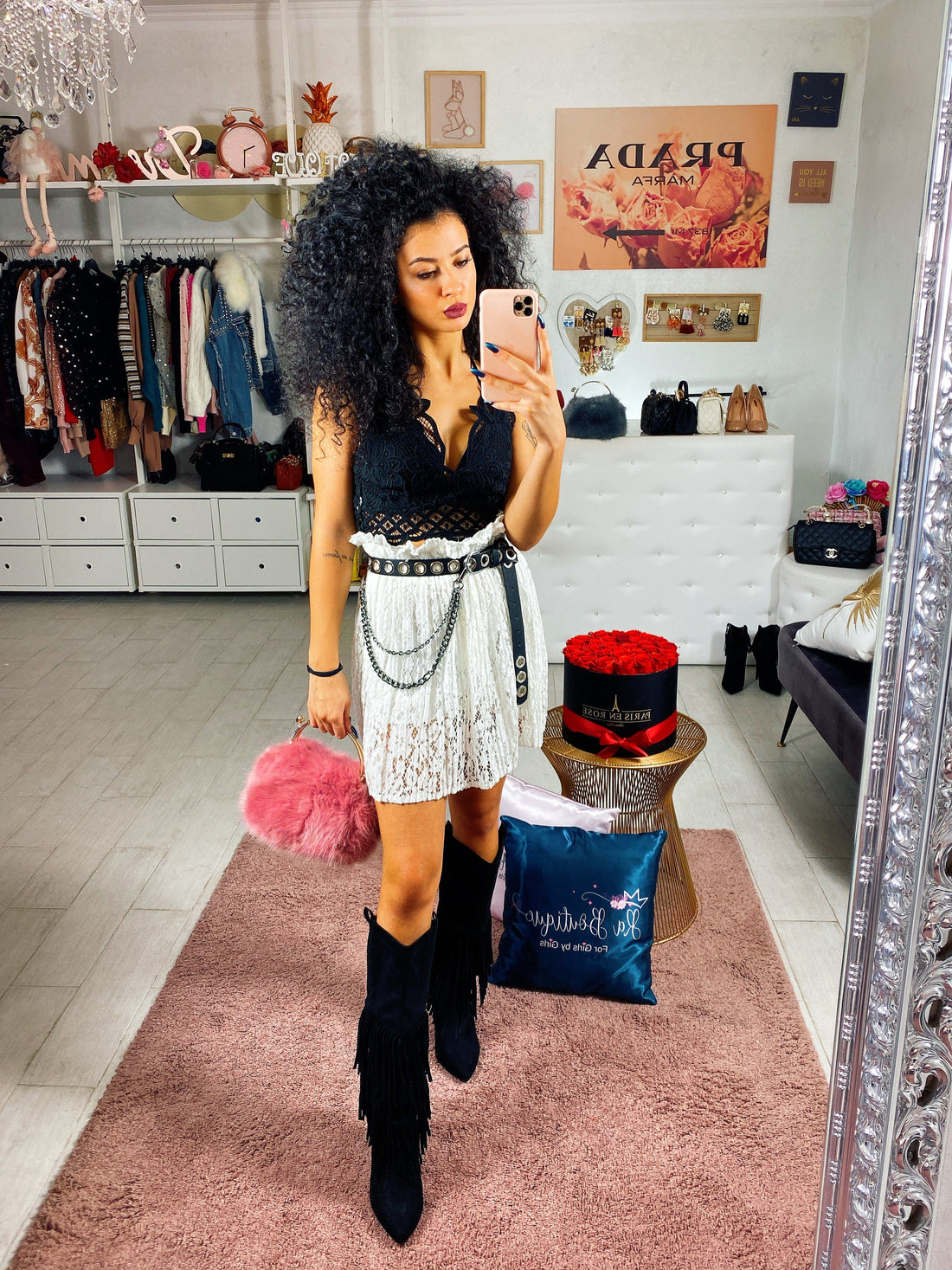 Bralette ricamata in pizzo - R.a. Boutique 