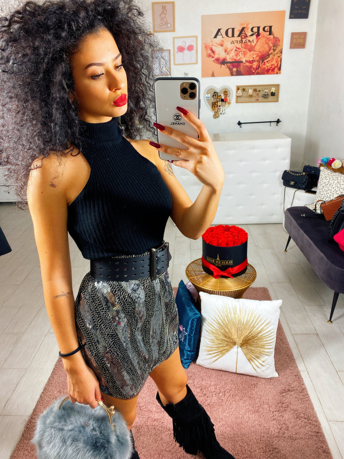 Topcrop a costine - R.a. Boutique 