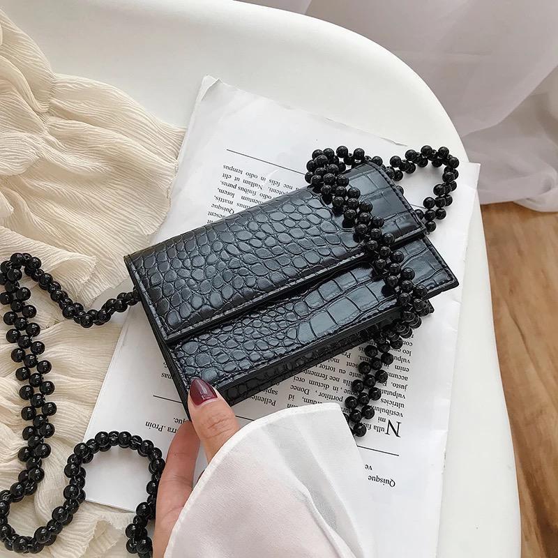 Tracolla con perle black - R.a. Boutique 