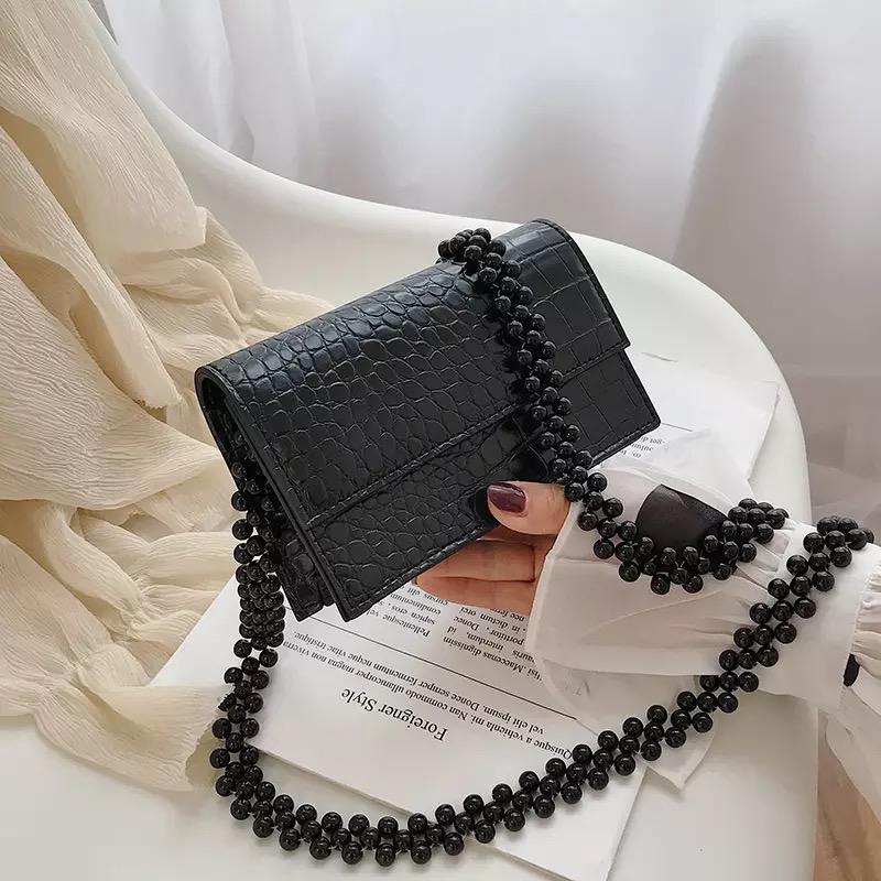 Tracolla con perle black - R.a. Boutique 