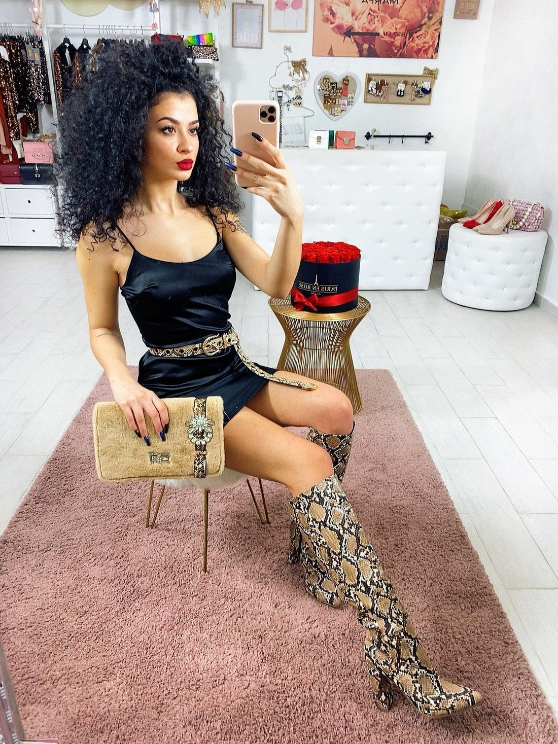 Tubino a bretellina in raso - R.a. Boutique 