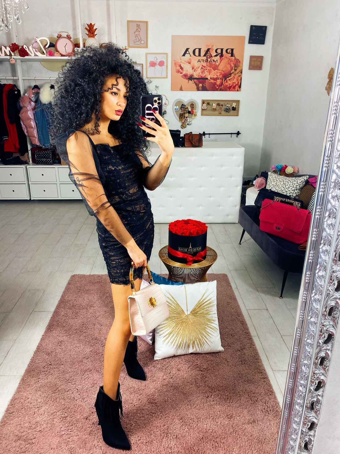 Tubino velato con pizzo - R.a. Boutique 