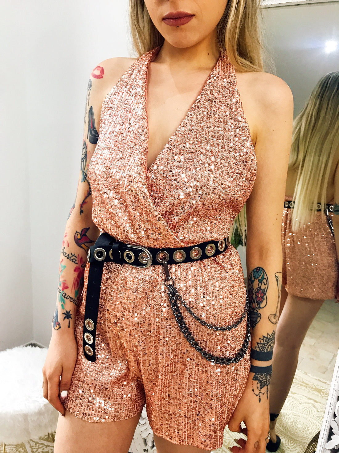 Tutina con Pailette - R.a. Boutique 